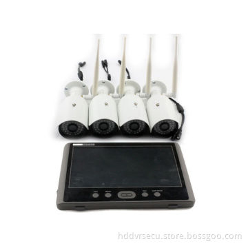 1080P wireless 2.4G H.264 video format HD DVR security system for indoor / outdoor
